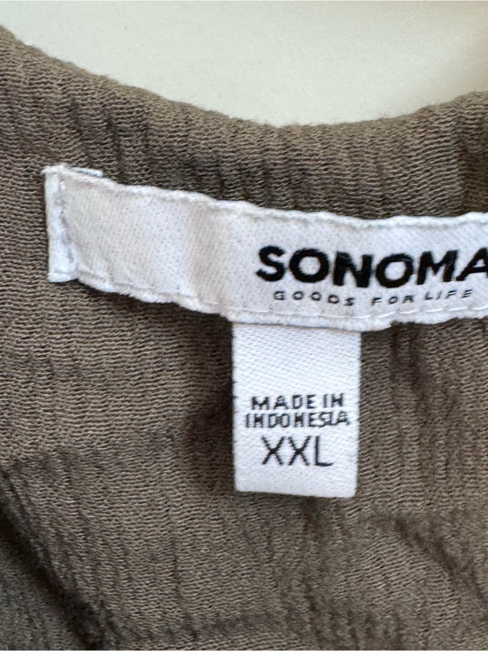 Sonoma khaki embroidered high-low slip dress - Picture 3 of 3